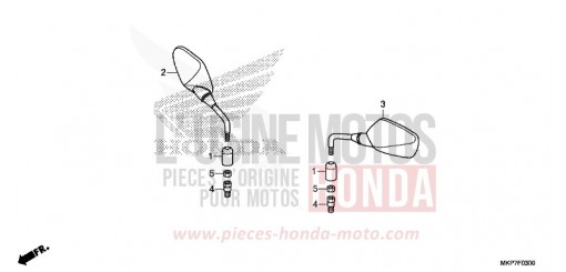 MIROIR CB500XAK de 2019